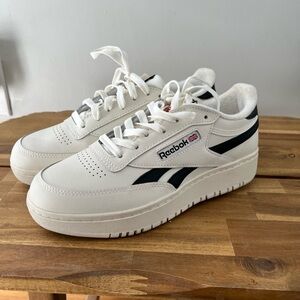 Reebok Classic White and Black Trainers